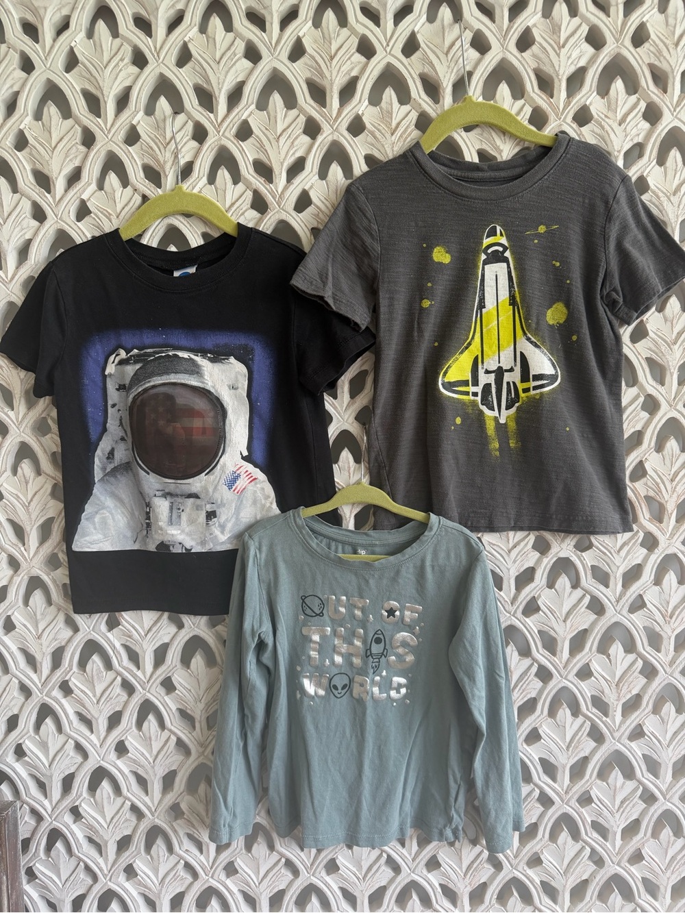 Space Explorer Graphic Kids T-Shirts - including NASA holographic, size 5